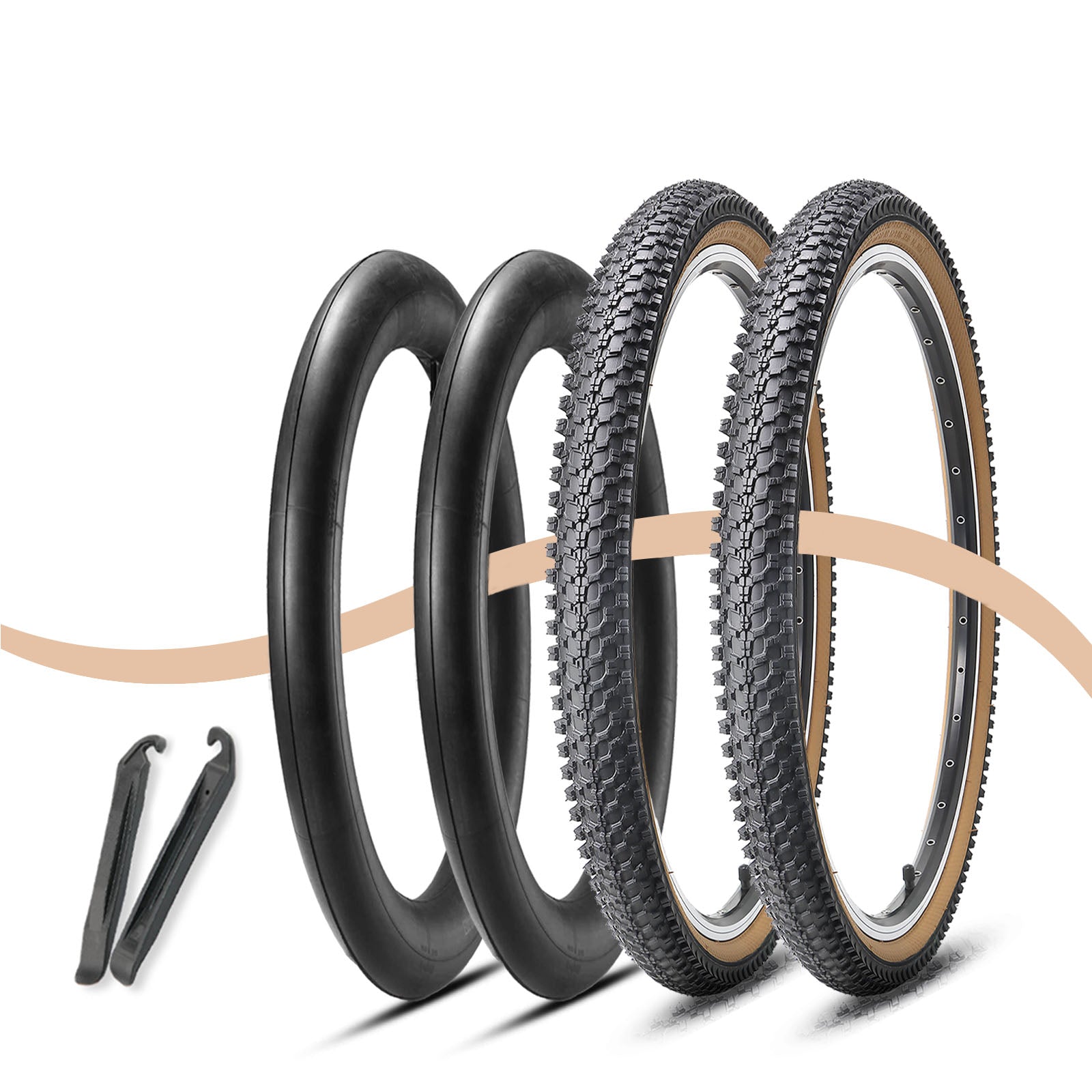 Brown Wall Mountain Bike Tire - 26"×1.95"