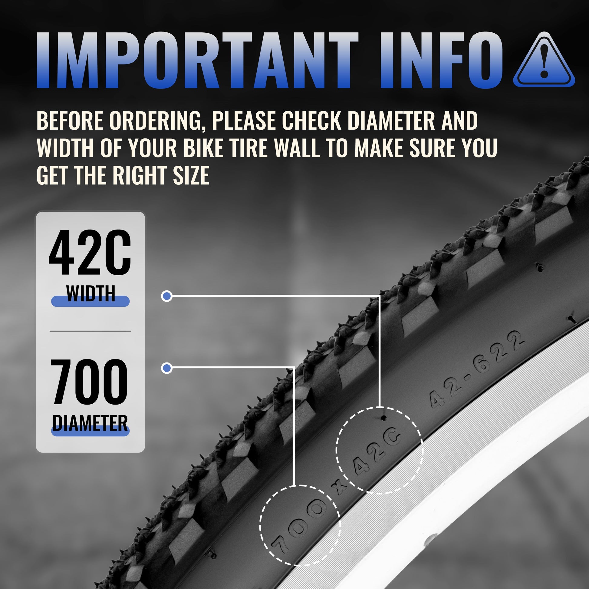Mohegia Gravel Bike Tire Set - 700×42C