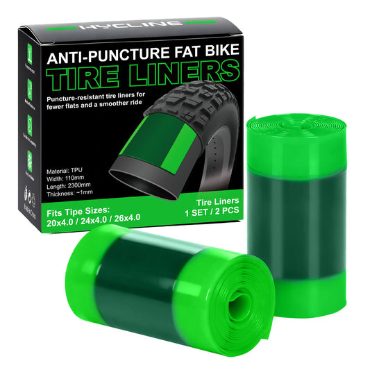 Hycline anti-puncture tire liners for fat bikes, Puncture Proof Inserts for 20/24/26x4.0 Inch Fat Bike & E-Bike Tires