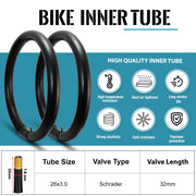 Mohegia Fat Tire Tube - 20”×3" / 26"×3"