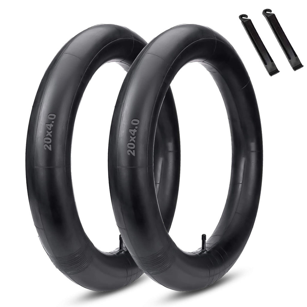 2-packed Hycline 20x4.0 / 26x4.0 fat tire tubes for fat bicycles and electric bikes