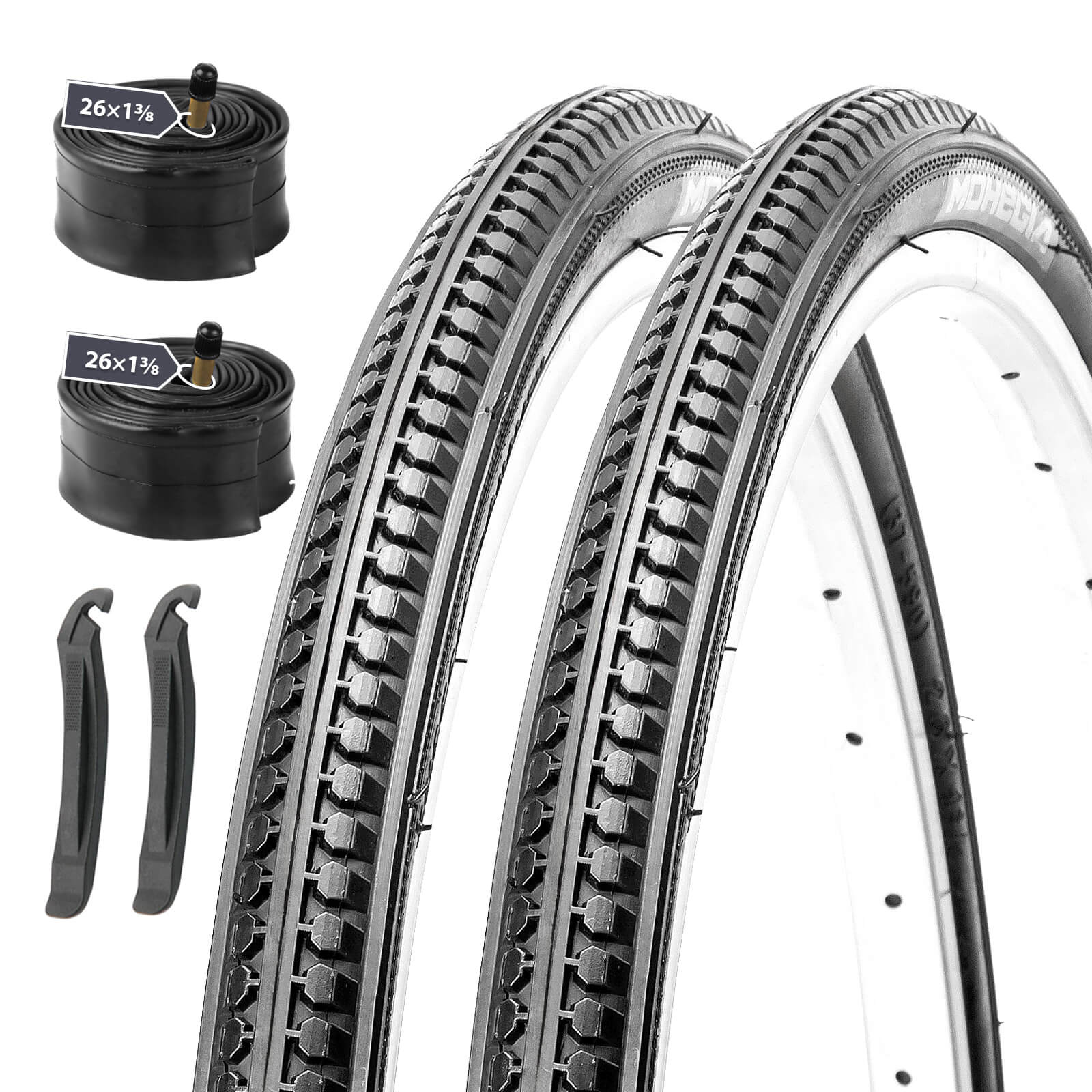MOHEGIA 26x1 3/8 Inch Bike Tires