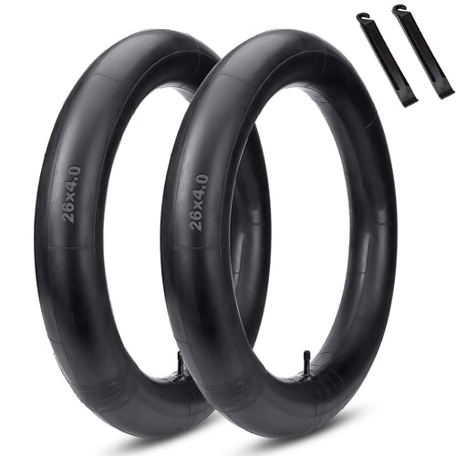 2-packed Hycline 20x4.0 / 26x4.0 fat tire tubes for fat bicycles and electric bikes