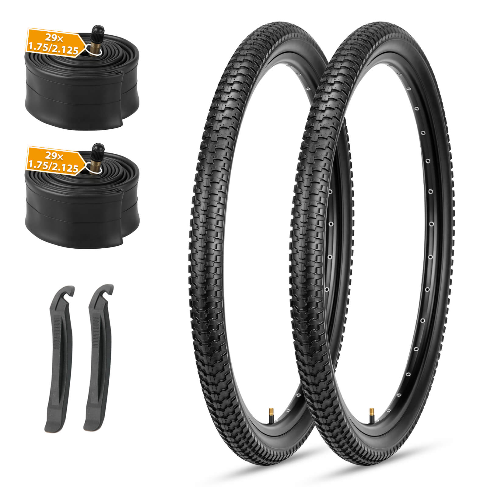 MOHEGIA Mountain Bike Tires Set: 2 Pack 26x2.1/27.5x2.1/29x2.1