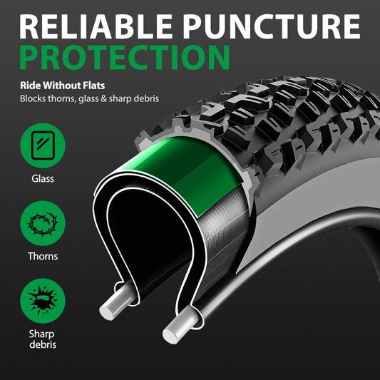 Hycline anti-puncture tire liners for fat bikes, Puncture Proof Inserts for 20/24/26x4.0 Inch Fat Bike & E-Bike Tires