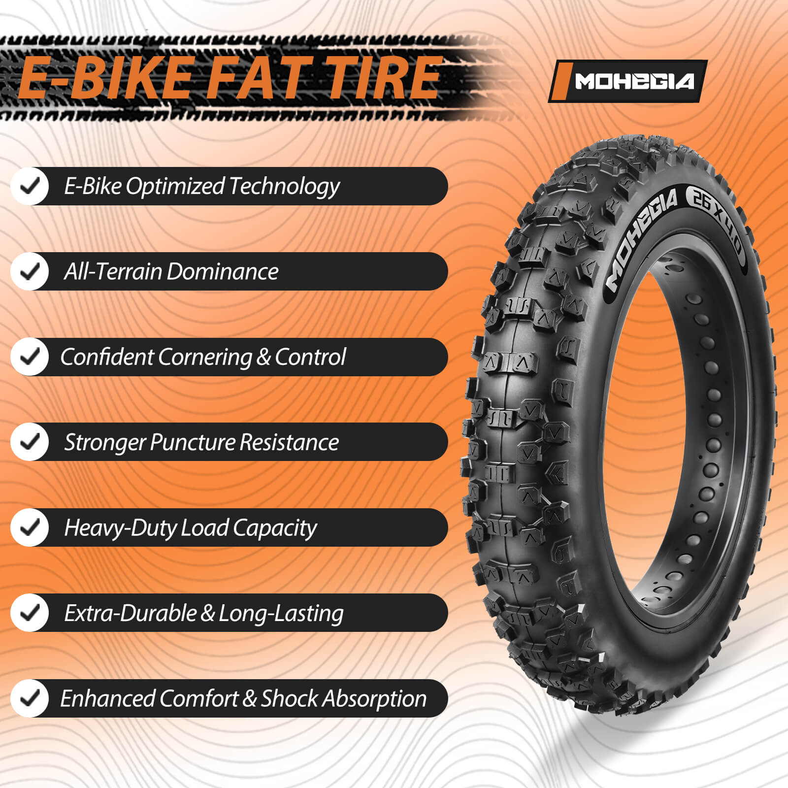 Rugged Muscle E-Bike Fat Tire 20×4 / 26×4