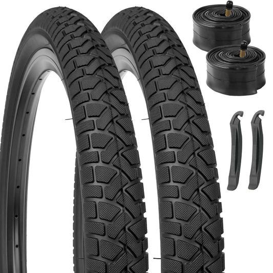 MOHEGIA 2 Pack Kids Bike Tires Set: 16x2.125/ 20x2.125