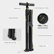 MOHEGIA Booster Tire Floor Pump