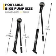 Mohegia Bike Frame Hand Pump - 160 PSI