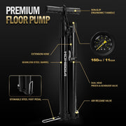 MOHEGIA Booster Tire Floor Pump