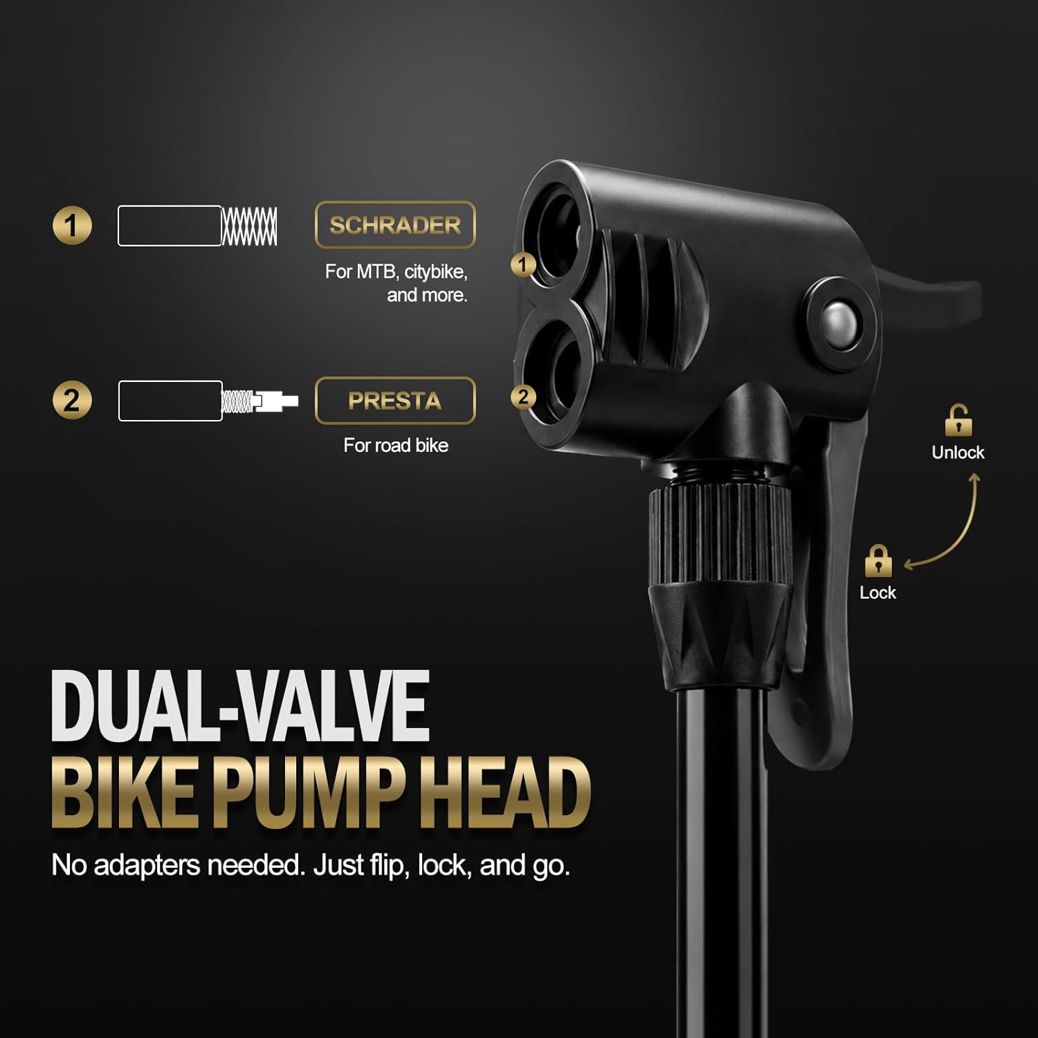 MOHEGIA Booster Tire Floor Pump