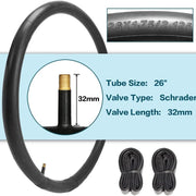 Schrader valve of 2-Pack SandRoller Beach Cruiser Tires with Tubes - 26"×2. 125" Inner Tubes