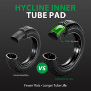 Hycline tire liners for fat bikes, durable fat tire Inserts for 20/24/26x4.0 Inch Fat Bike & E-Bike Tires