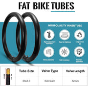 Mohegia Fat Tire Tube - 20”×3" / 26"×3"