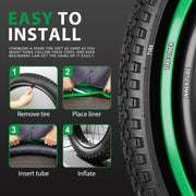 How to install tire Liner on a fat bicycle - Hycline tire Liner