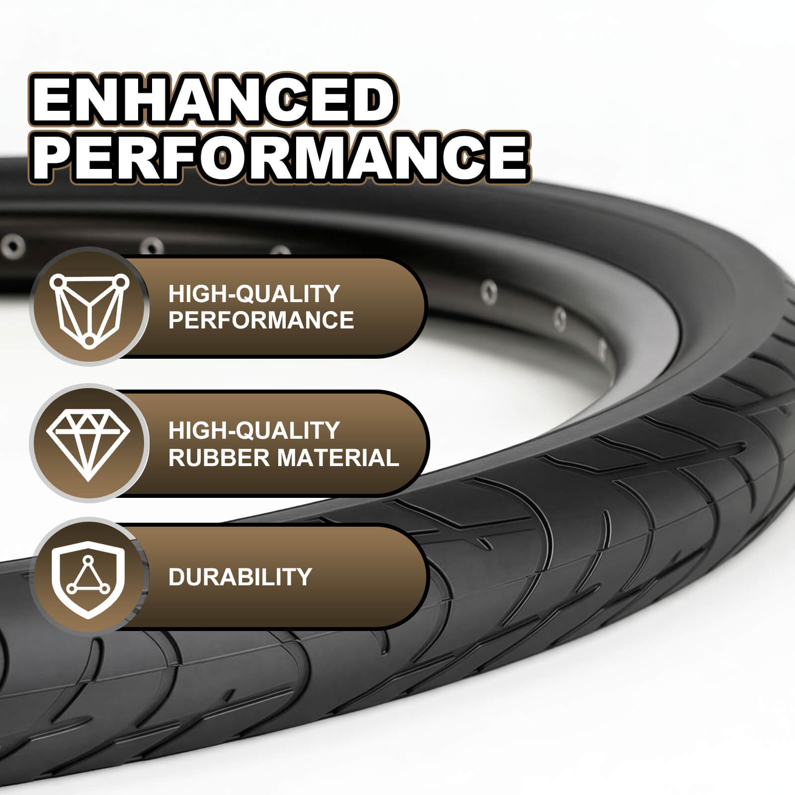 MOHEGIA City Bike Tires Set: 2 Pack 24/26x2.125