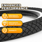 MOHEGIA 16 / 20x1.95 Inch Kids Bike Tires (2-Pack-In)