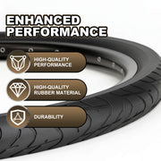 MOHEGIA Mountain Bike Tires Set:  2 Pack 24/26x1.95 Replacement