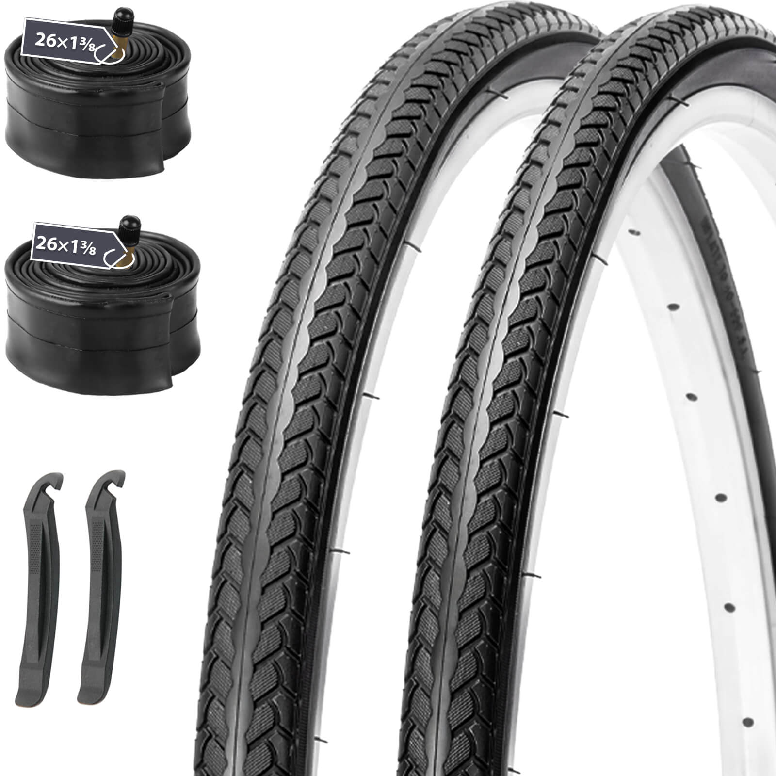 MOHEGIA 26x1 3/8 Inch Bike Tires