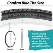 MOHEGIA 26x1 3/8 Inch Bike Tires
