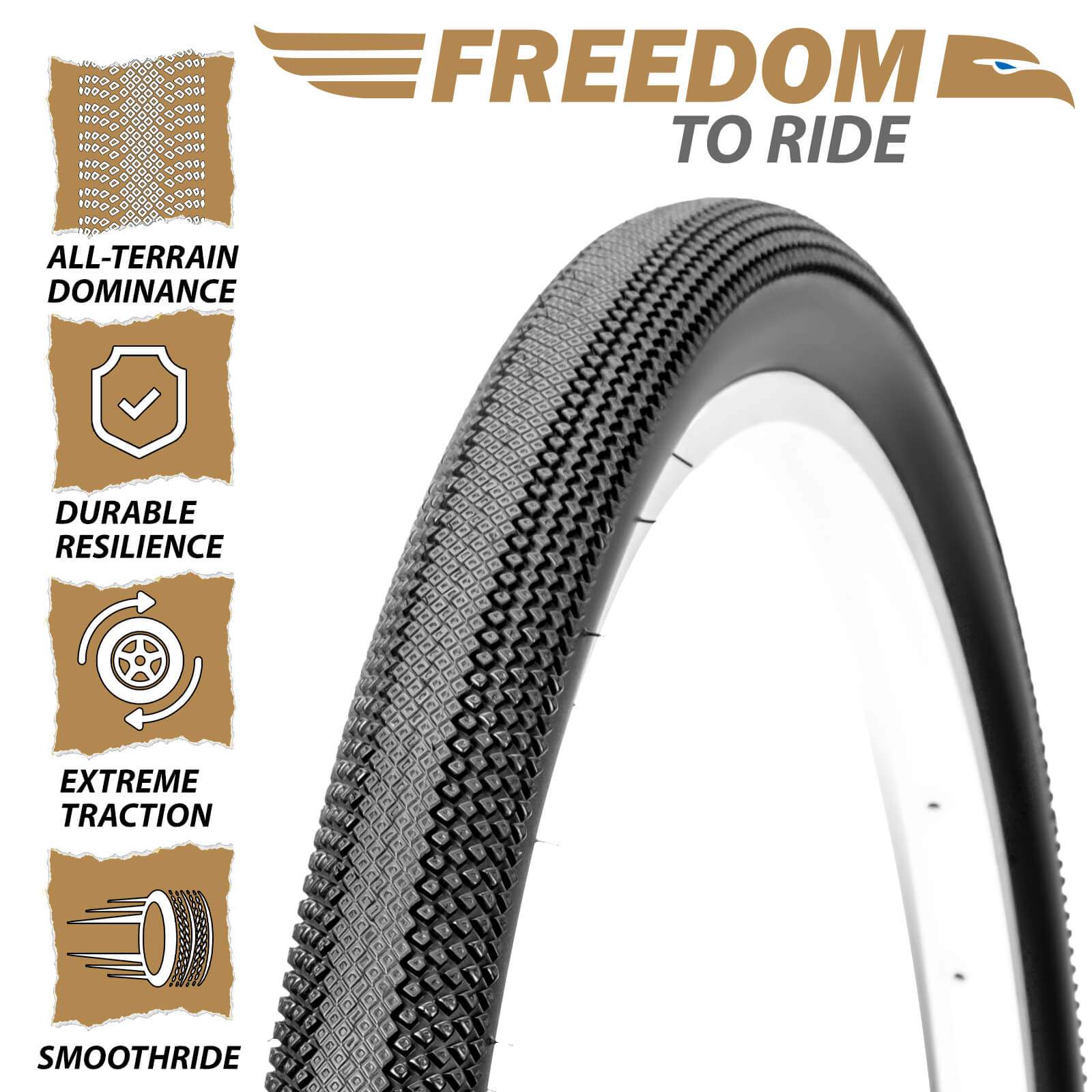 MOHEGIA 700c Gravel Bike Tires - 700×40C