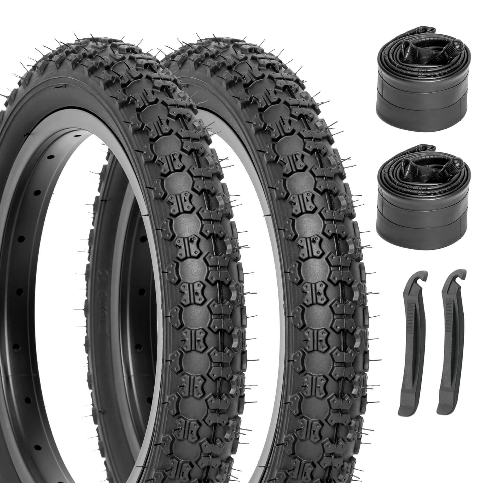 Hycline Bowlite 12.5"/14"/16"/20"×2.125 Childs Bike Tire with tube replacement set