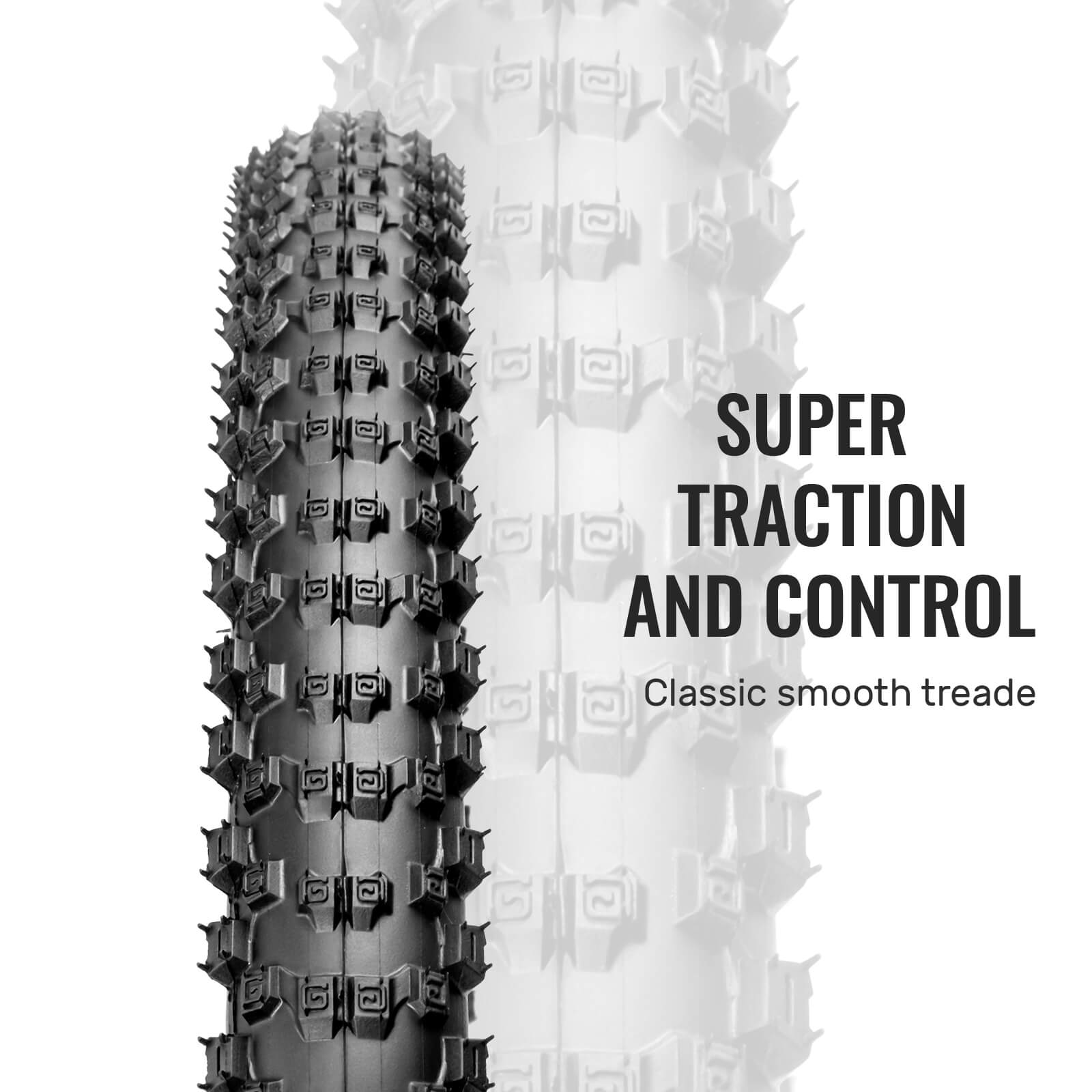 Hycline Ruyi -  26/27.5/29" × 2.1" mountain bike tire with tube replacement kits super traction control