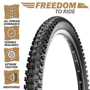 Hycline Ruyi -  26/27.5/29" × 2.1" mountain bike tire with tube replacement kits tire tread pattern featrues