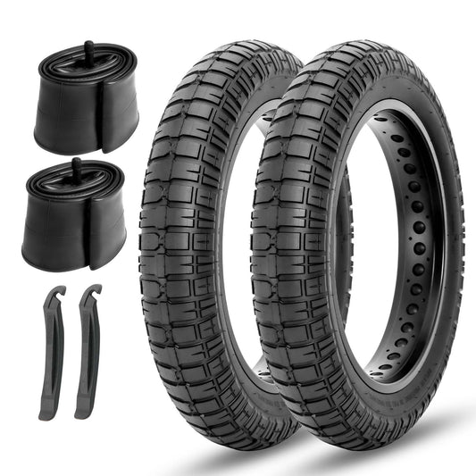 Hycline 20" X 4" to 26"X4" Asphalt Road/Pavement E-Bike & Fat Tricycle Fat Tire With Tube 2 Pack