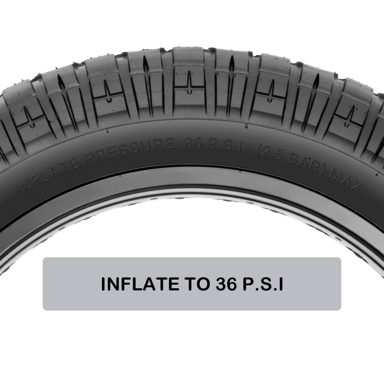 36 PSI Hycline All-terrain Heavy-duty Armbands 20x4.0 / 20x4.5 / 20x5.0 / 26x4.0 Fat Tire for Pavement & Mountain E-bike