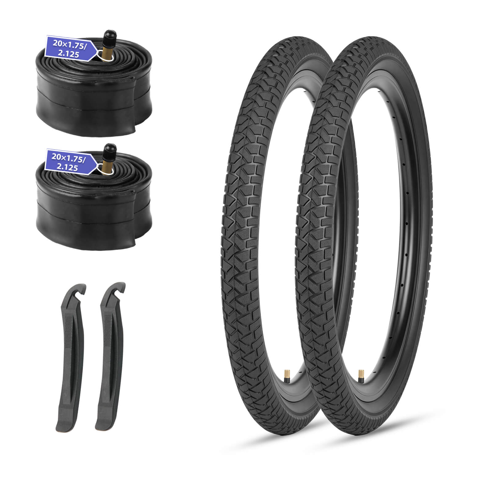 MOHEGIA 2 Pack Kids Bike Tires Set: 16x2.125/ 20x2.125