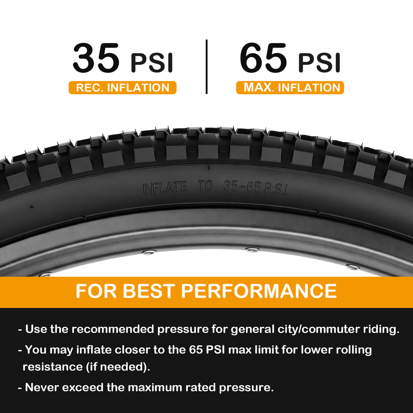 MOHEGIA Mountain Bike Tires Set: 2 Pack 26x2.1/27.5x2.1/29x2.1