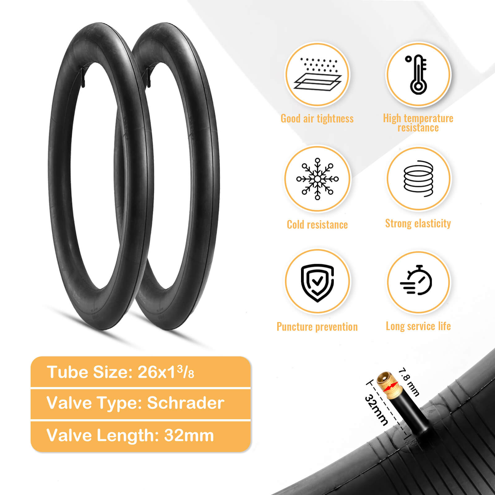 Mohegia Beige Wall Retro Bike Tire - 26×1 3/8 (37-590)