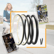 Mohegia Beige Wall Retro Bike Tire - 26×1 3/8 (37-590)