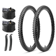 MOHEGIA Mountain Bike Tires Set: 2 Pack - 20/24/26" × 2.125"