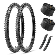 MOHEGIA Mountain Bike Tires Set: 2 Pack - 20/24/26" × 2.125"