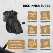 Inner tube Hycline Terrace Mountain Bike Tire 26"/27.5"/29" × 2.4" with tubes replacement kit