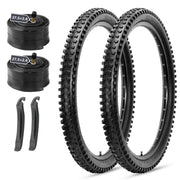 2-pack Hycline Terrace Mountain Bike Tire 26"/27.5"/29" × 2.4" with tubes replacement kit
