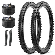 2-pack Hycline Terrace Mountain Bike Tire 26"/27.5"/29" × 2.4" with tubes replacement kit