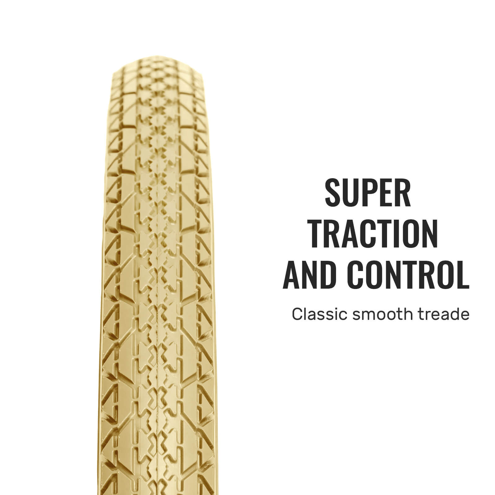 Gembridge Beige Wall Beach Crusier Tire - 26" × 2.125"