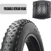 Folding Bead Raider Thick Studded Wide Fat Bike Tire 20/26 × 3.0 | 20/26 × 4.0