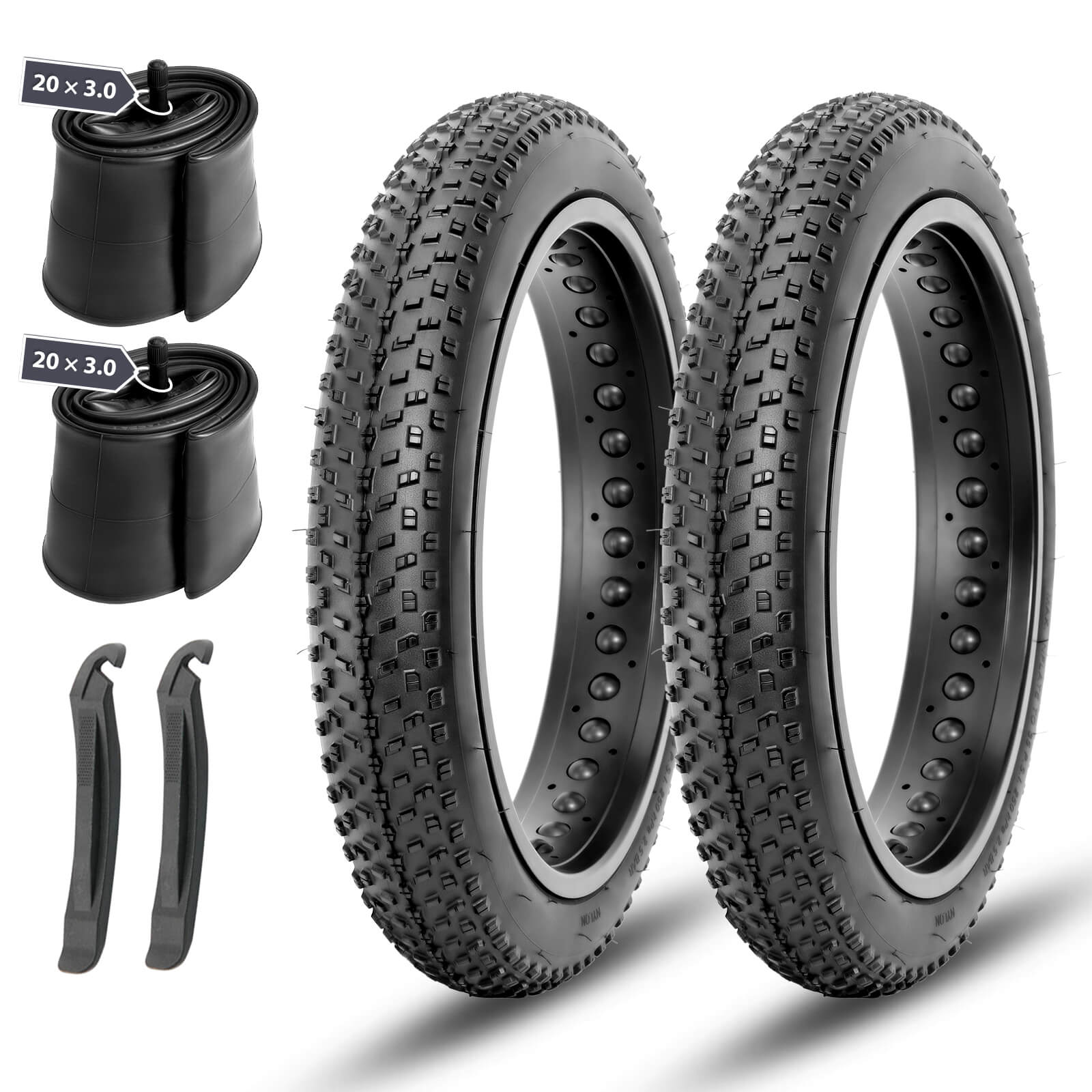 Best 2 Packed Raider Fat Tires Plus Tubes 20"/26" × 3.0"/4.0"