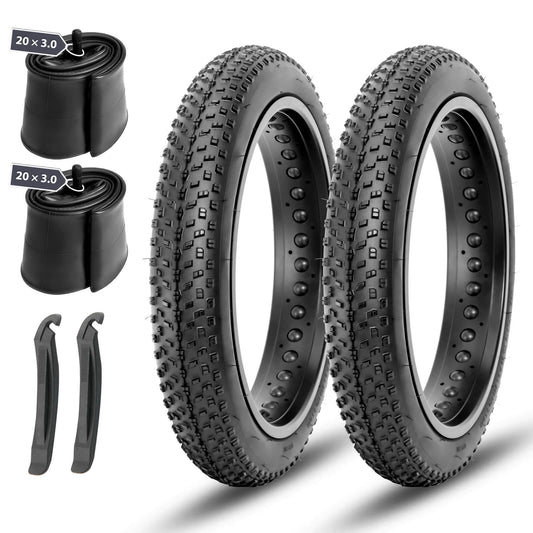 Best 2 Packed Raider Fat Tires Plus Tubes 20"/26" × 3.0"/4.0"