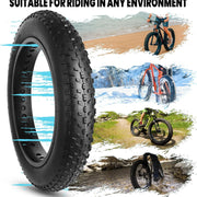 Riding Terrains of Hycline 2-Pack Raider Fat Bike Tires 20"×4" / 26"×4"
