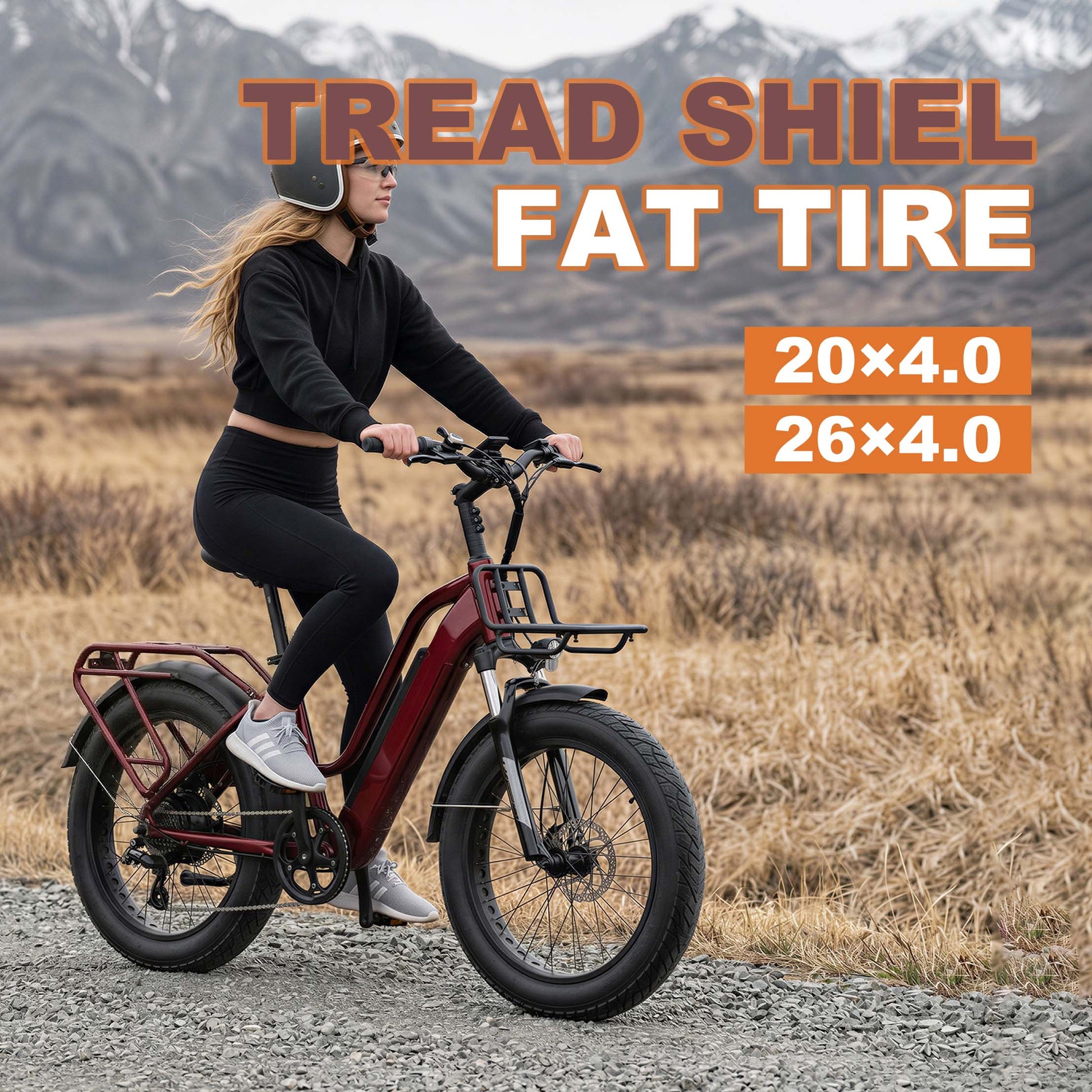 best lightweighting 20x4.0, 26x4.0 inches fat bike tires and inner tube for off road electric bicycles
