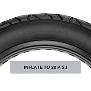 Fat Bike Tire Max Inflated 20 PSI, Puncture-Resistant Fat Bike & E-bike Replacement Tire