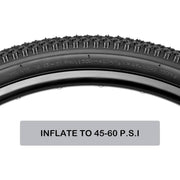 Hycline cross country Bike Tire - inflate to 60 PSI