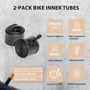 Hycline Tunner 27.5 Inch Mountain Bike Tire coming with Inner tube 2 pack
