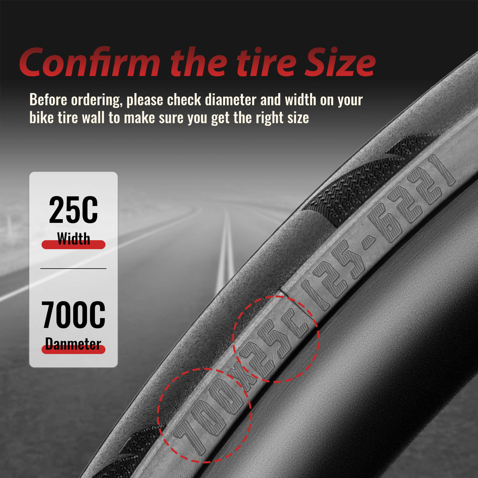 MOHEGIA 700C Road Bike Tire - 700×25C / 28C