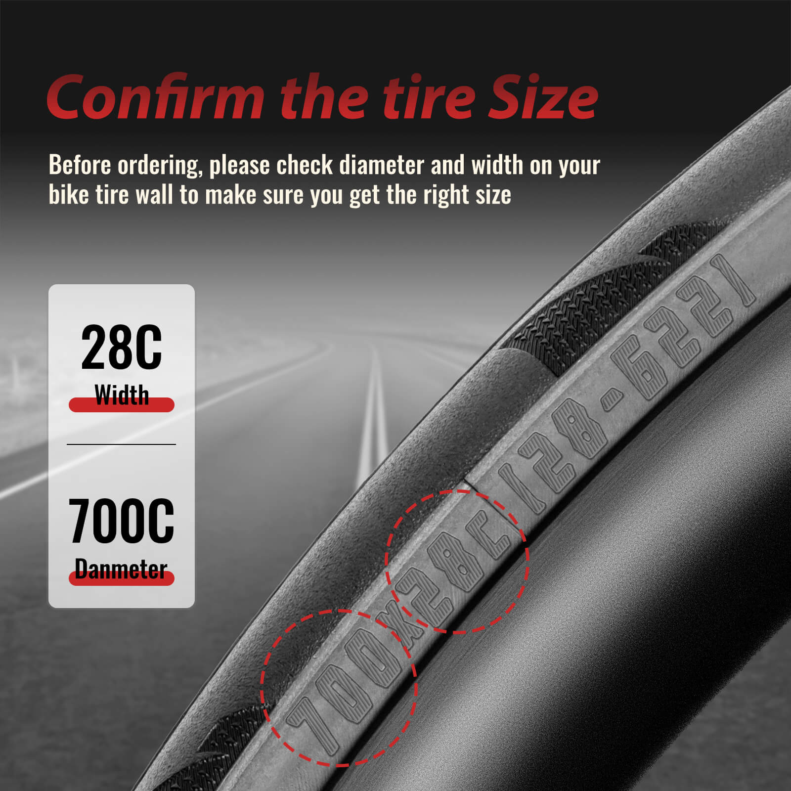 MOHEGIA 700C Road Bike Tire - 700×25C / 28C